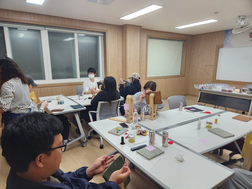 <감성을담은가죽공예> 5주차 수업사진1