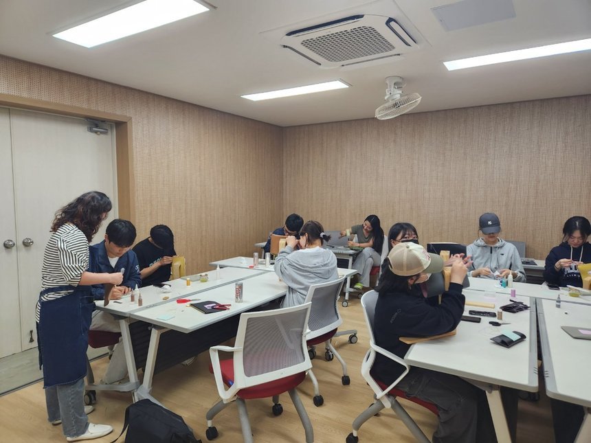 <감성을담은가죽공예> 5주차 수업사진2